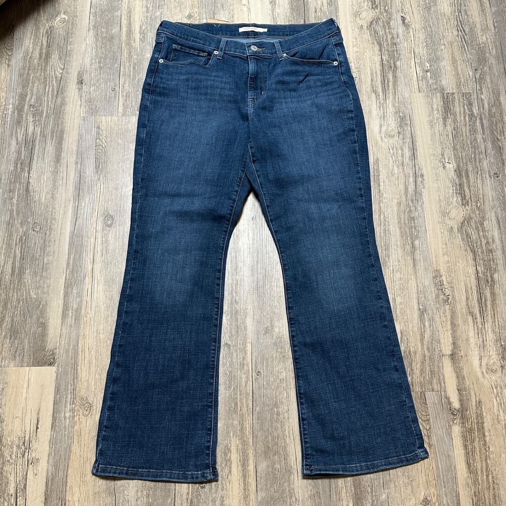 Levi's Women's 39252-0028 Classic Fit Bootcut Jeans Mid Rise Dark Size 12S 31x30
